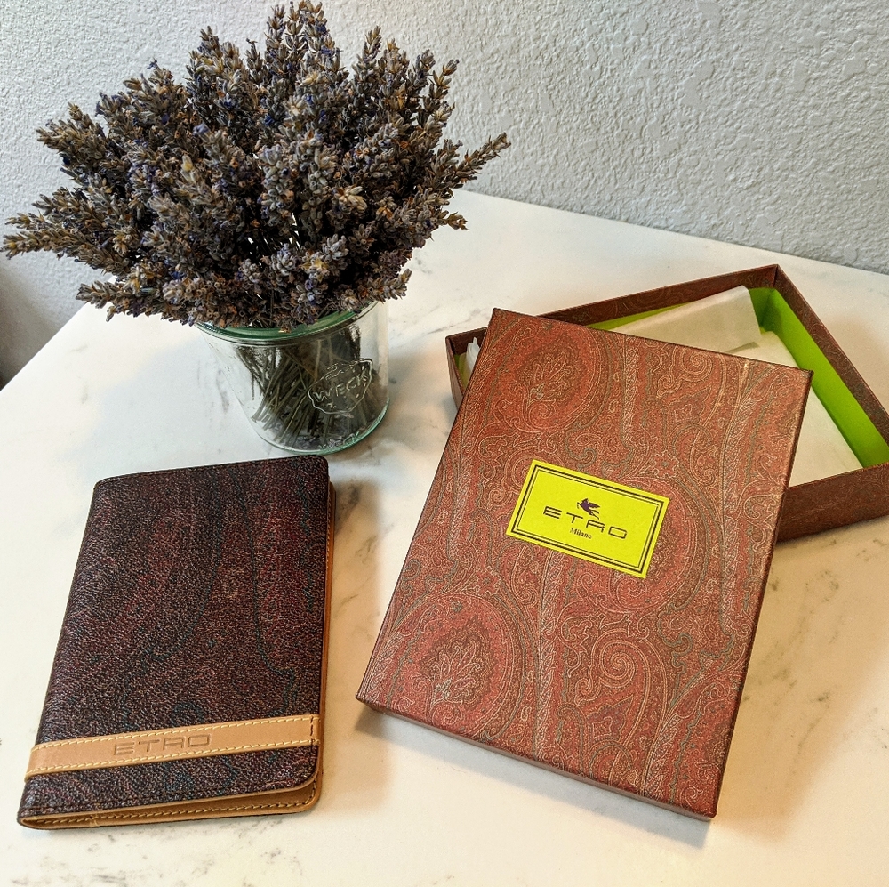 Etro passport wallet